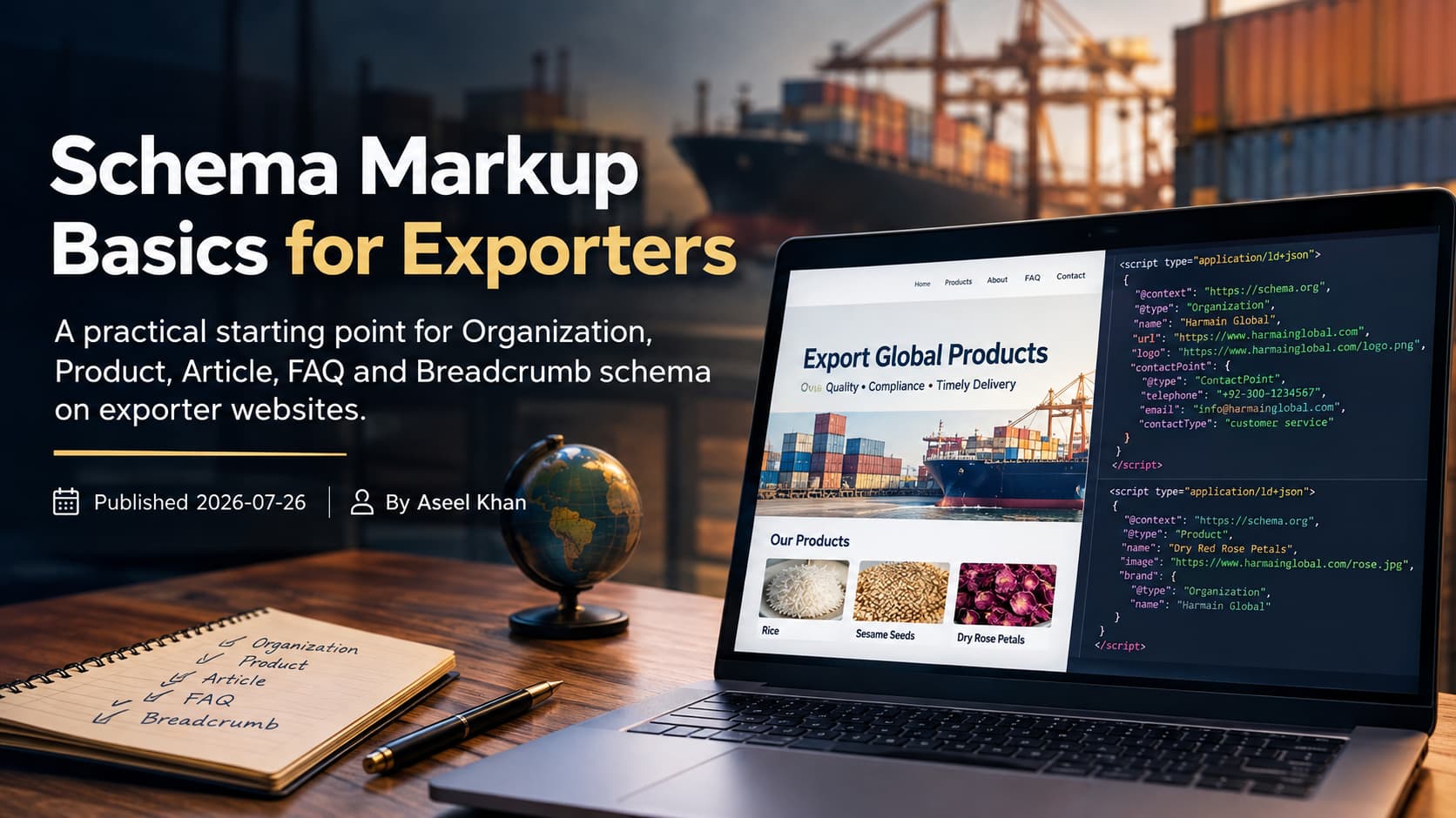 Schema markup basics for exporters