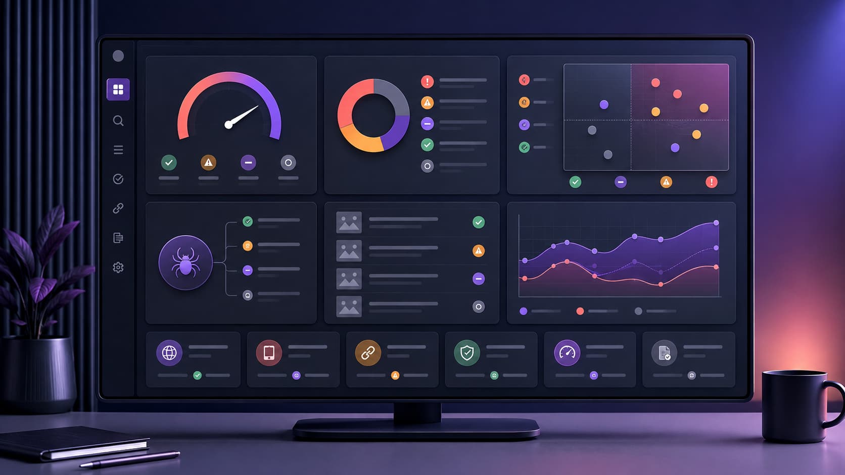 Illustration of an SEO audit overview